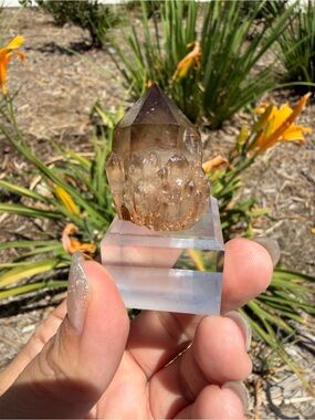 Natural Smoky Quartz Pineapple Cluster Hidden Mountain Phantom Crystal,A603